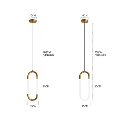 Nordic Luxury LED Restaurant Ceiling Pendant Lights Dining Room Chandelier Fixtures Decor Bar Bedroom Bedside Hanging Lamp Gold