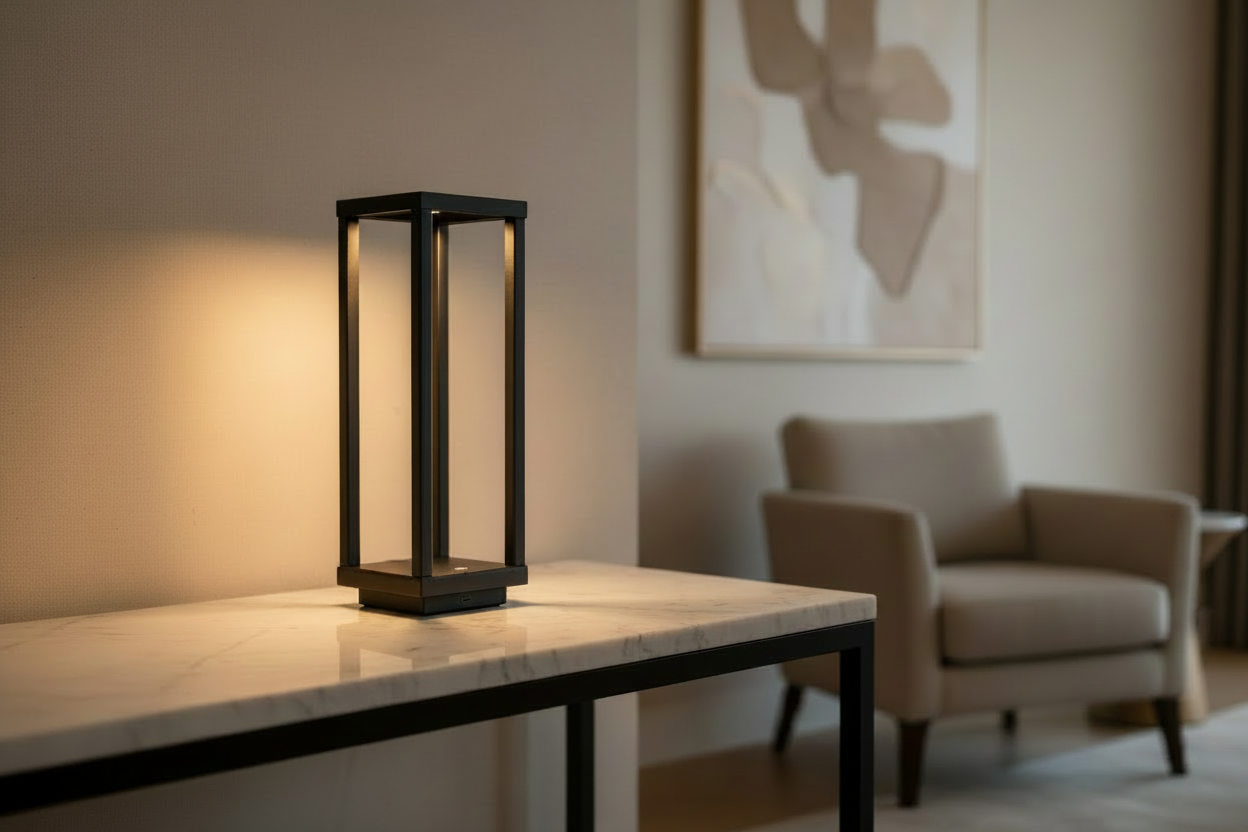 European Hotel LED Lamp - Cordless